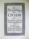 OVIDIUS NASO, PUBLIUS.  Krauss, Johann Ulrich. Die Verwandlungen des Ovidii in . . . Kupffern.  1690s.  Lacks 2 plates.